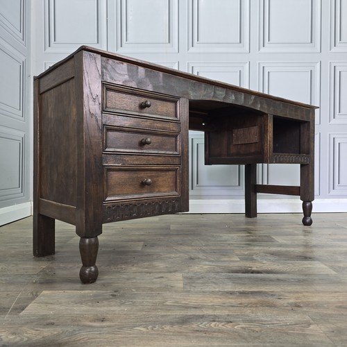Antique writing desk oak - antique,