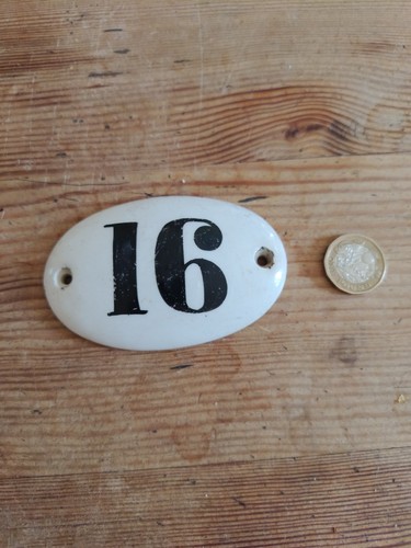 Victorian ceramic house number - house,