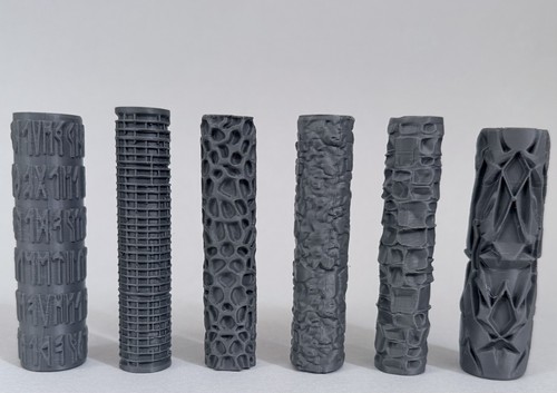 Textured base rollers set - 6x,