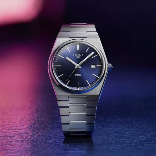 Tissot prx blue - dial, stainless
