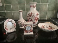 Job Lot Masons Ironstone Mandalay Red Stoneware Pieces x 5 VGC