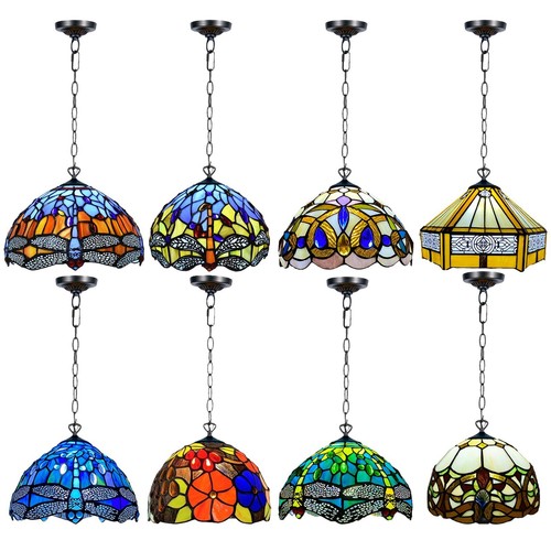 Antique tiffany style pendant - antique,