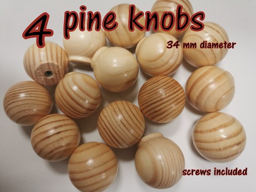Wooden knobs handle kitchen - 4,