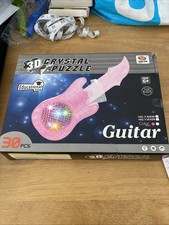 3-D Crystal Puzzle Guitar Pink