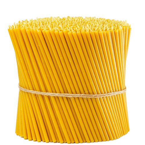 Pure beeswax candles thin - 6.3",