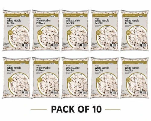 White pebbles 40mm - pebbles, 20-40mm