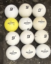 12 Used Bridgestone Golf Balls
