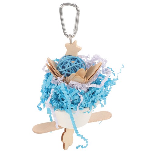 Sky blue parrot hanging - sky,