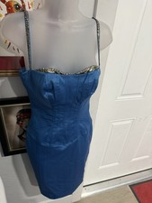 NWT blue Mandalay Corset Dress