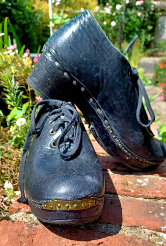 Black leather dancing - black,