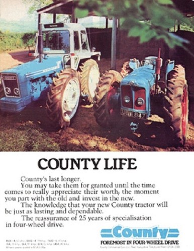 Vintage county tractor 764 - a3,
