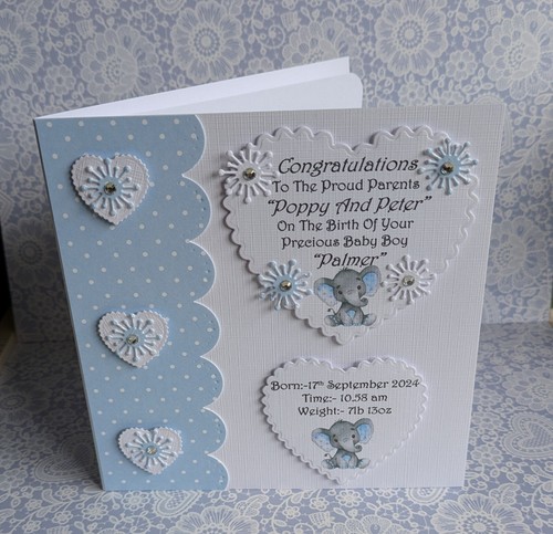 Personalised handmade new baby - personalised,