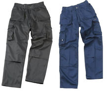 New Mens Tuff Stuff Pro Work Trouser Knee Pad Pockets Pouch Pockets 711  28-48''