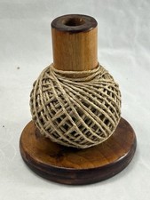 ANTIQUE/VINTAGE reclaimed CALDER VALLEY MILLS bobbin wooden string holder