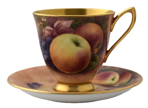 Hand painted fruit - cup, and