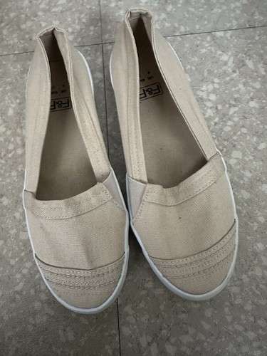 Ladies canvas shoes - shoes, beige