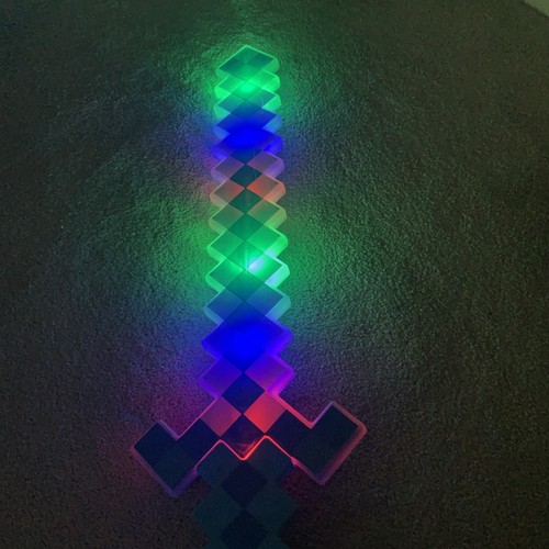 Light minecraft sword - up,