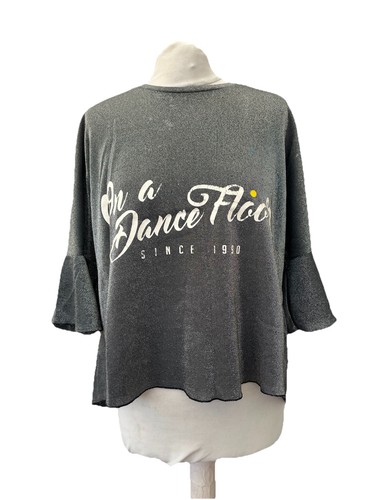 Zara grey sparkly top - zara, size