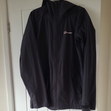 Berghaus Black Waterproof Jacket Deluge Pro Shell Mens XL Walking Hydroshell