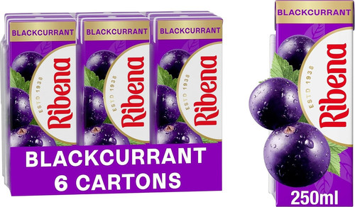 Ribena blackcurrant juice - ribena,