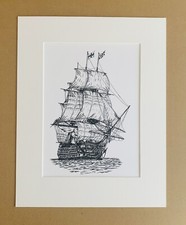 HMS Victory print, approx
