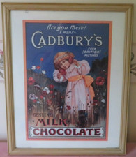 FRAMED CADBURY'S PRINT - ARE YOU THERE I WANT CADBURY'S CHOCOLATE - IMAGE INT