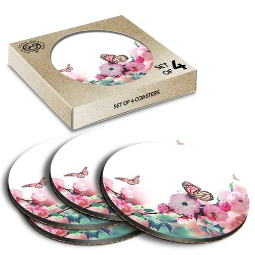 Boxed round coasters - boxed,