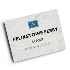 A4 PRINT - Felixstowe Ferry, Suffolk - Lat/Long TM3237