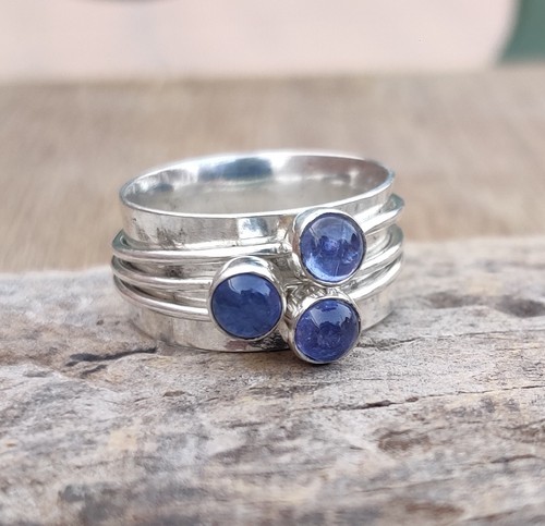 Tanzanite spinner ring 925 - spinner,