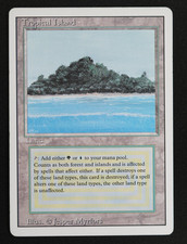 Tropical Island Revised MTG Card Dual Land Reserved List Magic the Gathering