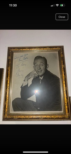 Bing crosby autograph signed - crosby,