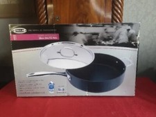 STELLAR SAUTE PAN & LID 6000 HARD ANODISED NON STICK 28CM S624 New Boxed