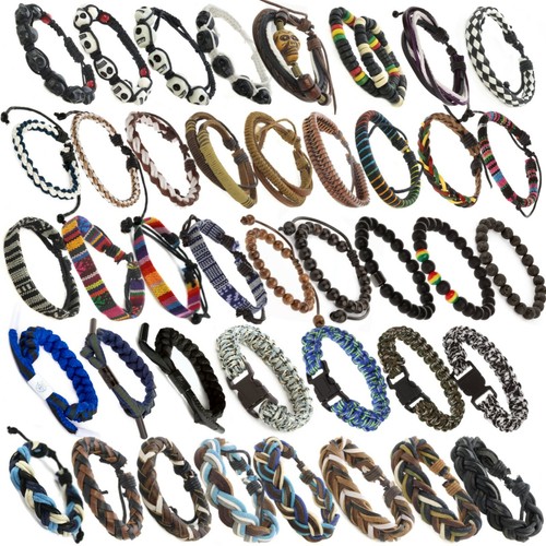 Men boys leather bracelet - boys,