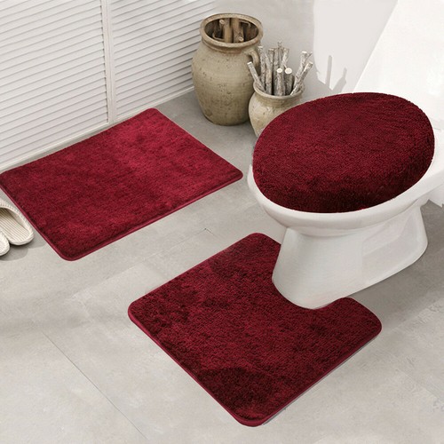 Piece bathroom rug set soft - rug,