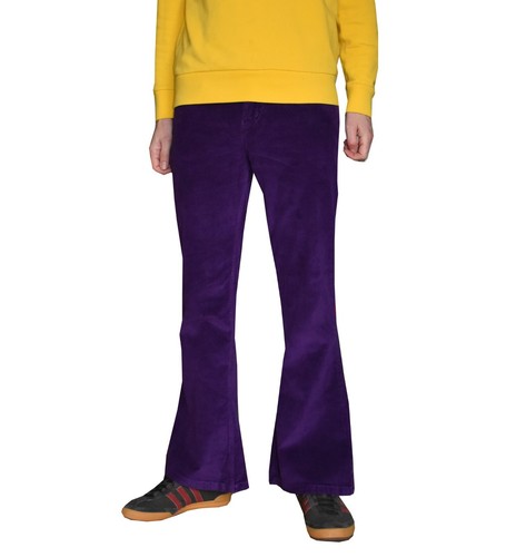 Flares purple mens stretch - flares,
