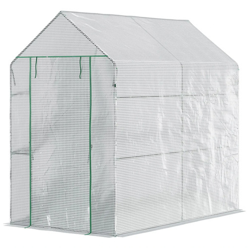 White walk greenhouse - white, in