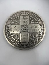 Queen Victoria Gothic Florin – One Tenth of a Pound – .925 Silver Coin