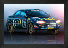 Colin mcrae subaru wrc - wrc, framed