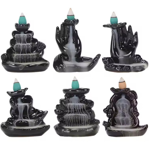 Lotus buddha hand waterfall - buddha,