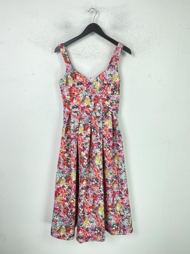 Oasis pink floral - midi, fit