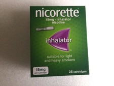 Nicorette Inhalator 15mg 36 Cartridges Expiry: 2028