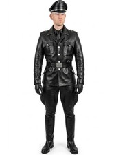 Bluf leather uniform coat - uniform, in