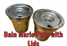 2 X Bain Marie Round Pots with