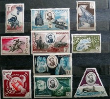 Monaco 1955 , full 10 stamps