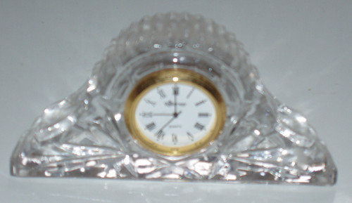 Killarney glass quartz clock - glass,