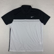 Nike Polo Shirt Mens XL Black