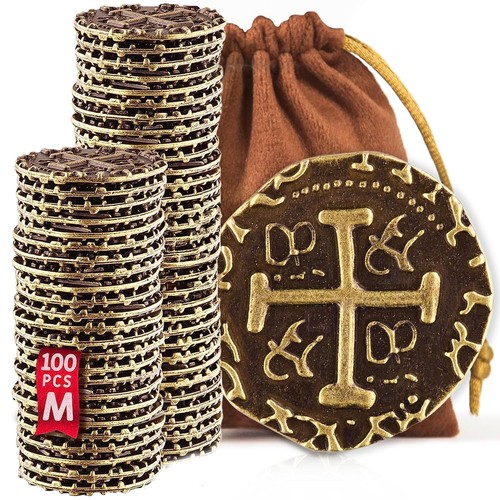 100 medium bronze metal - 100, pirate