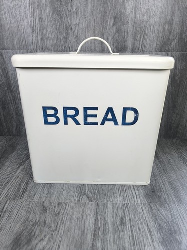 Vintage enameled metal bread - enameled,