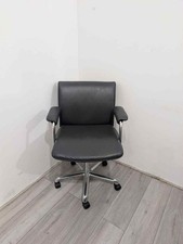 Boss Design Delphi Executive Conference Chair, Height Adjustable, Real Dark G...