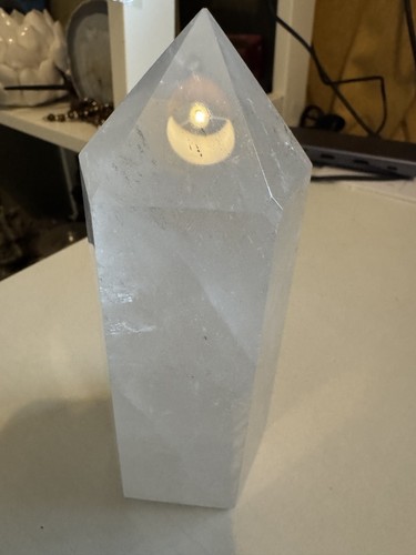 Clear quartz crystal tower - quartz,